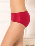Red Silky Seamless Panty - TeaseFashion