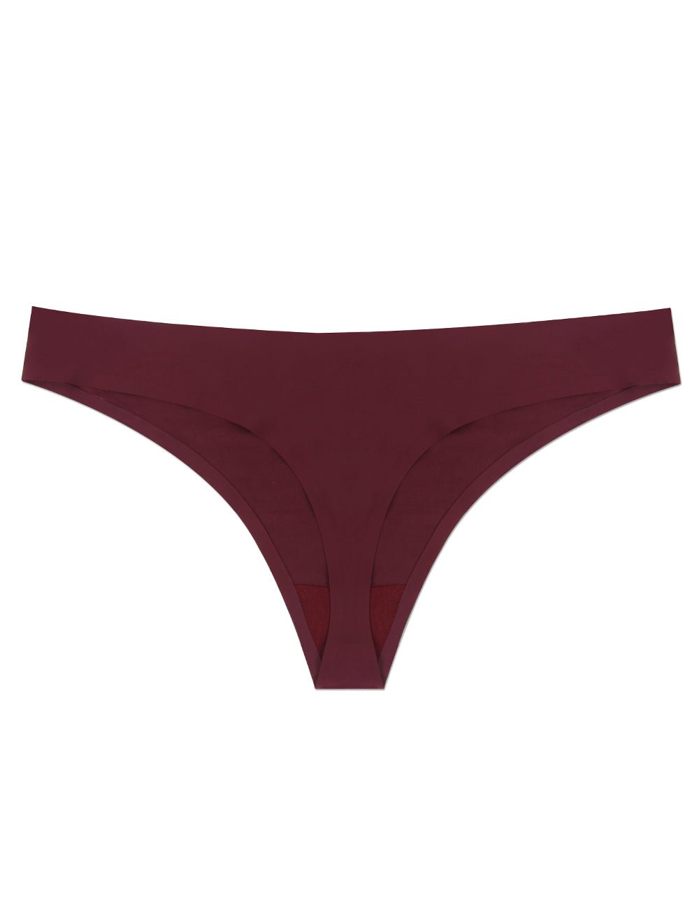 Burgundy Soft Seamless Panty - TeaseFashion