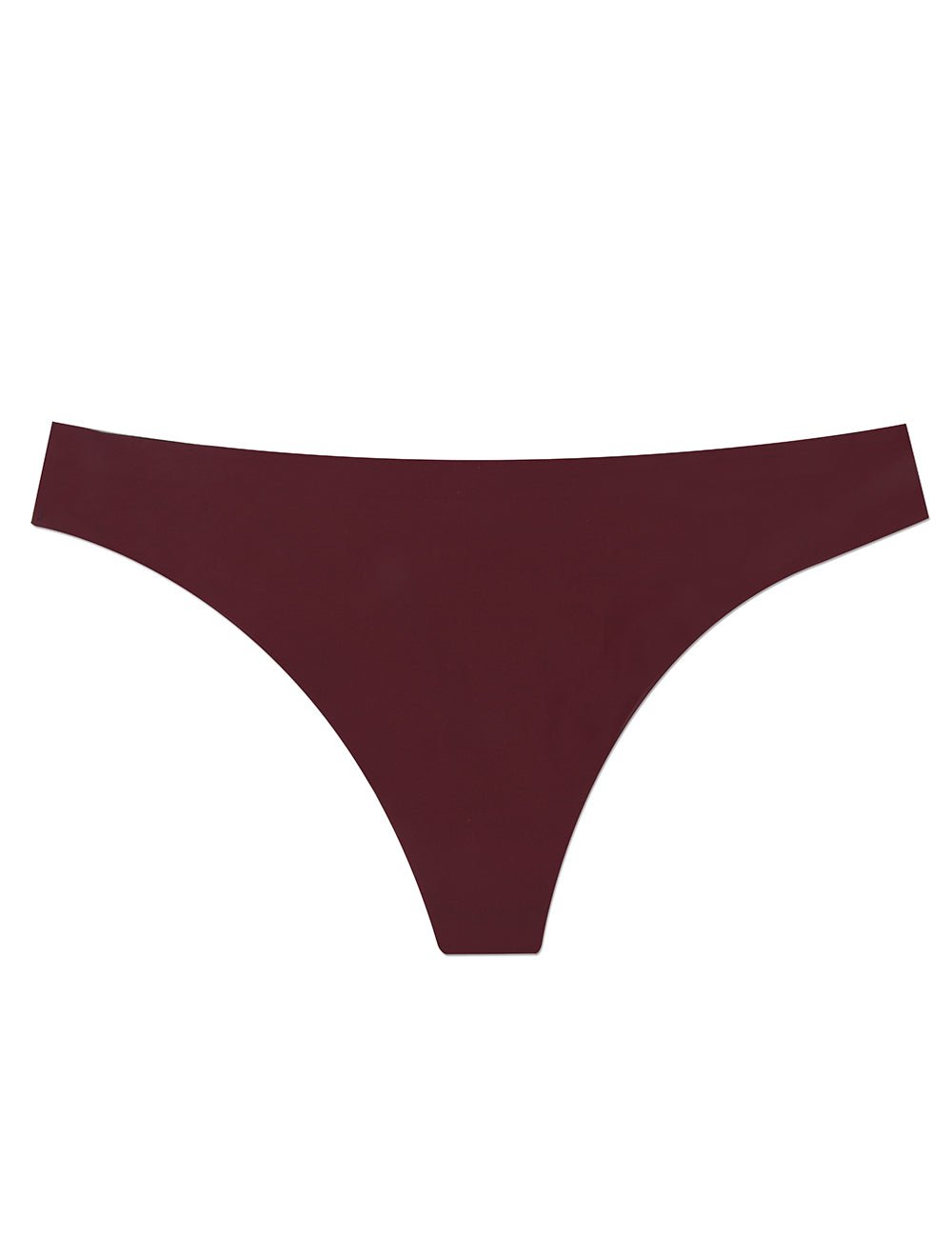 Burgundy Soft Seamless Panty - TeaseFashion
