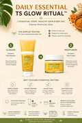 2-Piece Daily Skincare Set TS Glow Essentials™ Turmeric + Vitamin C - TEASEFASHION