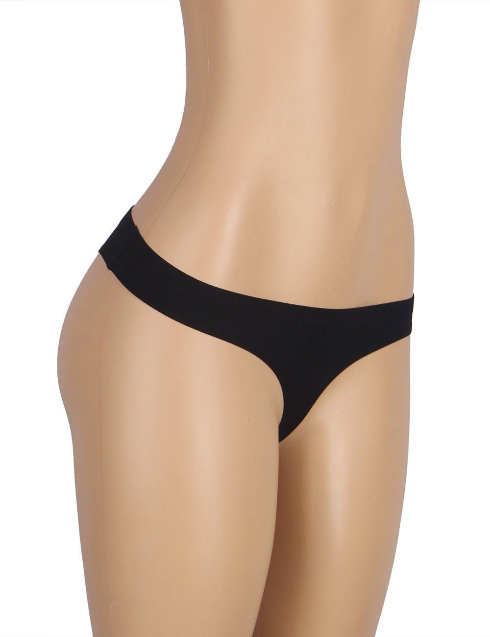 Black Soft Seamless Thong – Chafe - Free, Breathable & No VPL - TeaseFashion