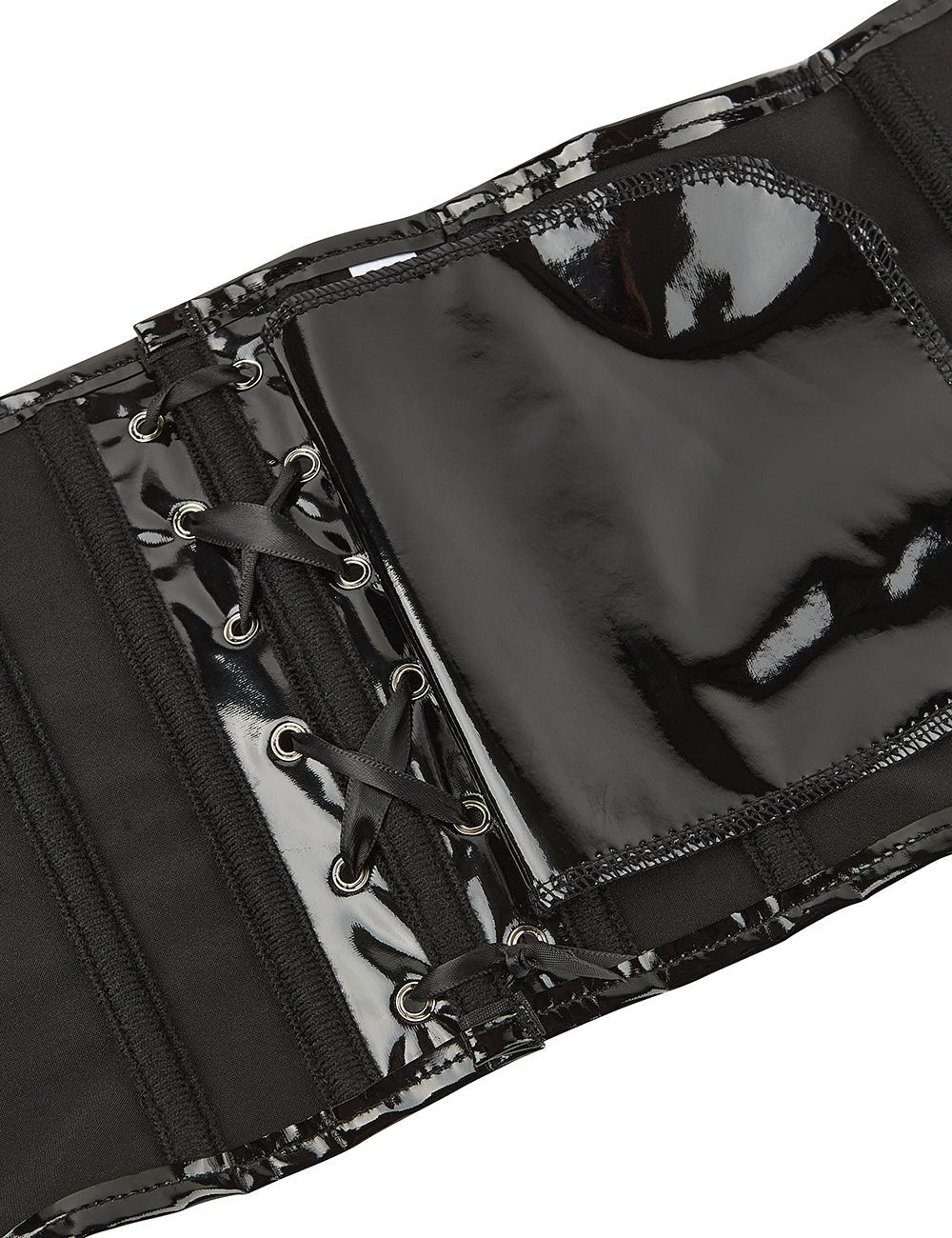 9 Pieces Plastic Bones sexy leather corset - TeaseFashion