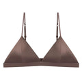 Coffee Triangle Wire - Free Breathable Silk Bra - TeaseFashion