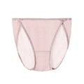Beige Plain Color Sexy Cosy Silk Brief Underwear Seamless Silk Panty - TeaseFashion