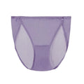 Purple Plain Color Sexy Cosy Silk Brief Underwear Seamless Silk Panty - TeaseFashion