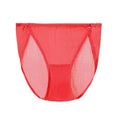Red Plain Color Sexy Cosy Silk Brief Underwear Seamless Silk Panty - TeaseFashion