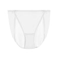 White Plain Color Sexy Cosy Silk Brief Underwear Seamless Silk Panty - TeaseFashion
