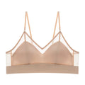 Khaki Silk Lingerie Bra - TeaseFashion
