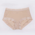 Camel Lace Panties Sexy Breathable Mid Waist Briefs Seamless Silk Underwear - TeaseFashion