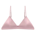 Pink Triangle Wire - Free Breathable Silk Bra - TeaseFashion