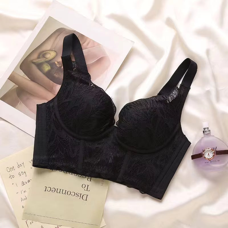 Black Seamless Mesh Lace Bras for Women Thin Soft Silk Bra - TeaseFashion