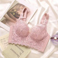Pink Seamless Mesh Lace Bras for Women Thin Soft Silk Bra - TeaseFashion