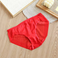 Red Silk Seamless Panty for Ultra - Soft Comfort and Invisible Smooth Fit Under Clothing - TeaseFashion