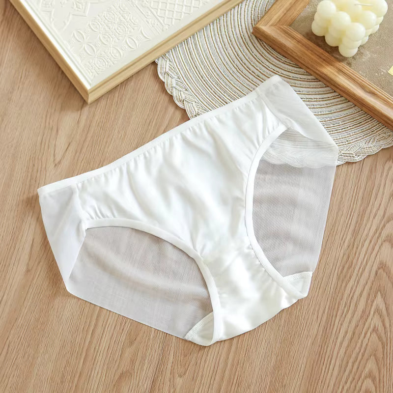 White Silk Seamless Panty for Comfortable and Invisible Fit - TeaseFashion