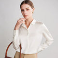 Ivory Silk Lady Casual Shirt - TeaseFashion