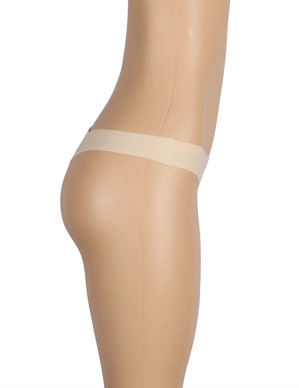 Beige Soft Seamless Thong – Chafe - Free, Breathable & No VPL - TeaseFashion