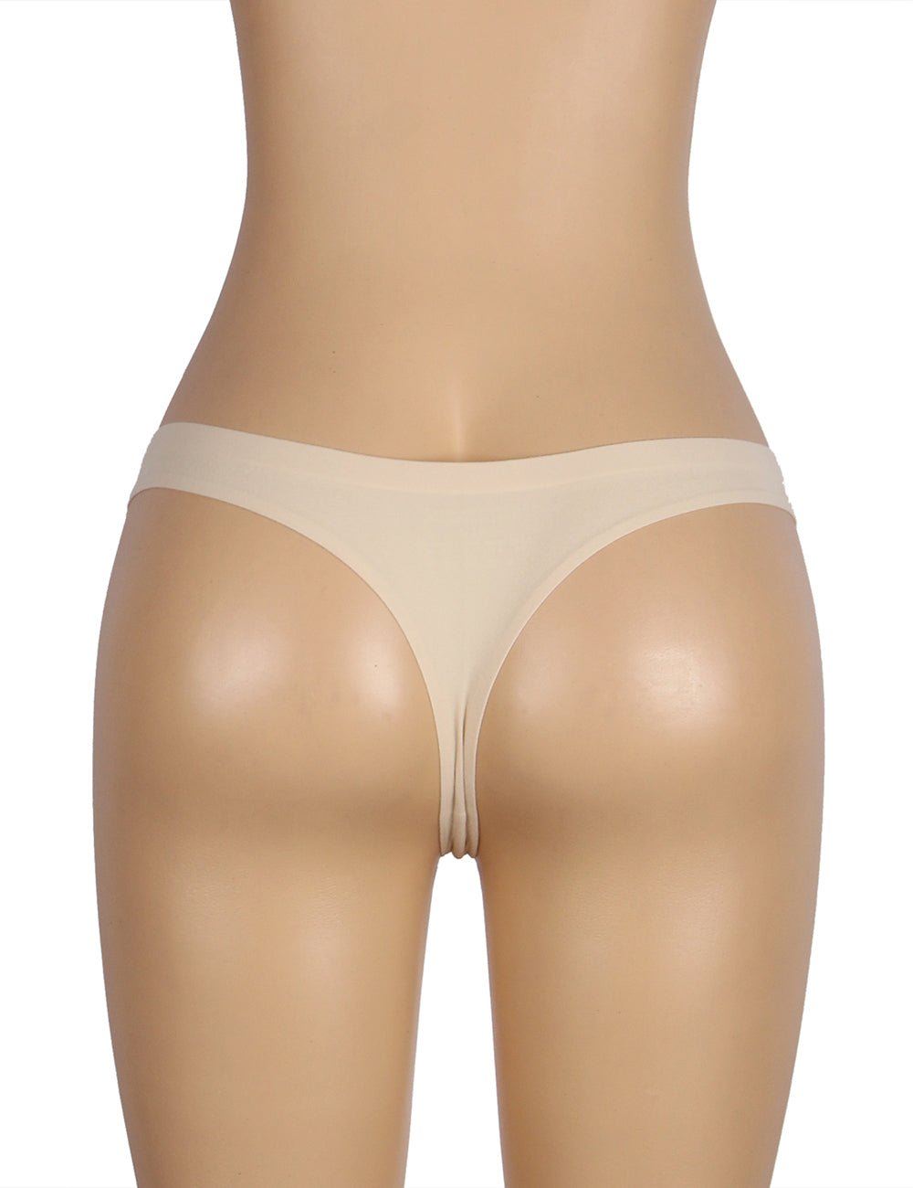 Beige Soft Seamless Thong – Chafe - Free, Breathable & No VPL - TeaseFashion