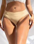Beige Soft Seamless Triangle Panty – Chafe - Free & Breathable - TeaseFashion