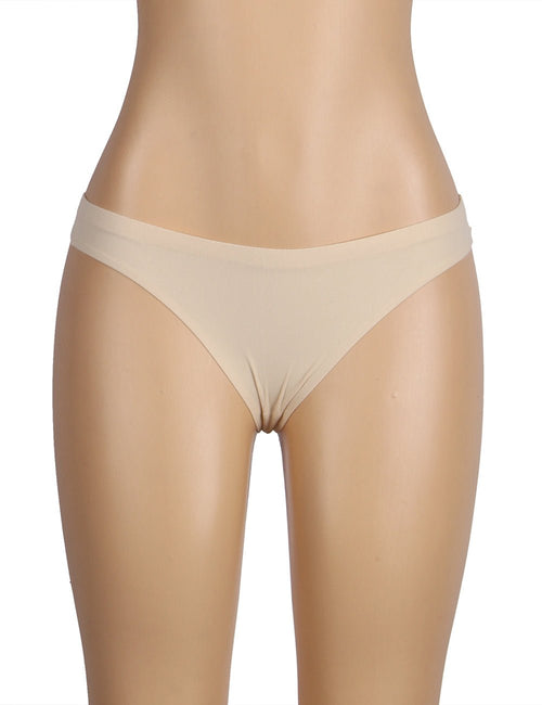 Beige Solid Color High Quality G String - TeaseFashion