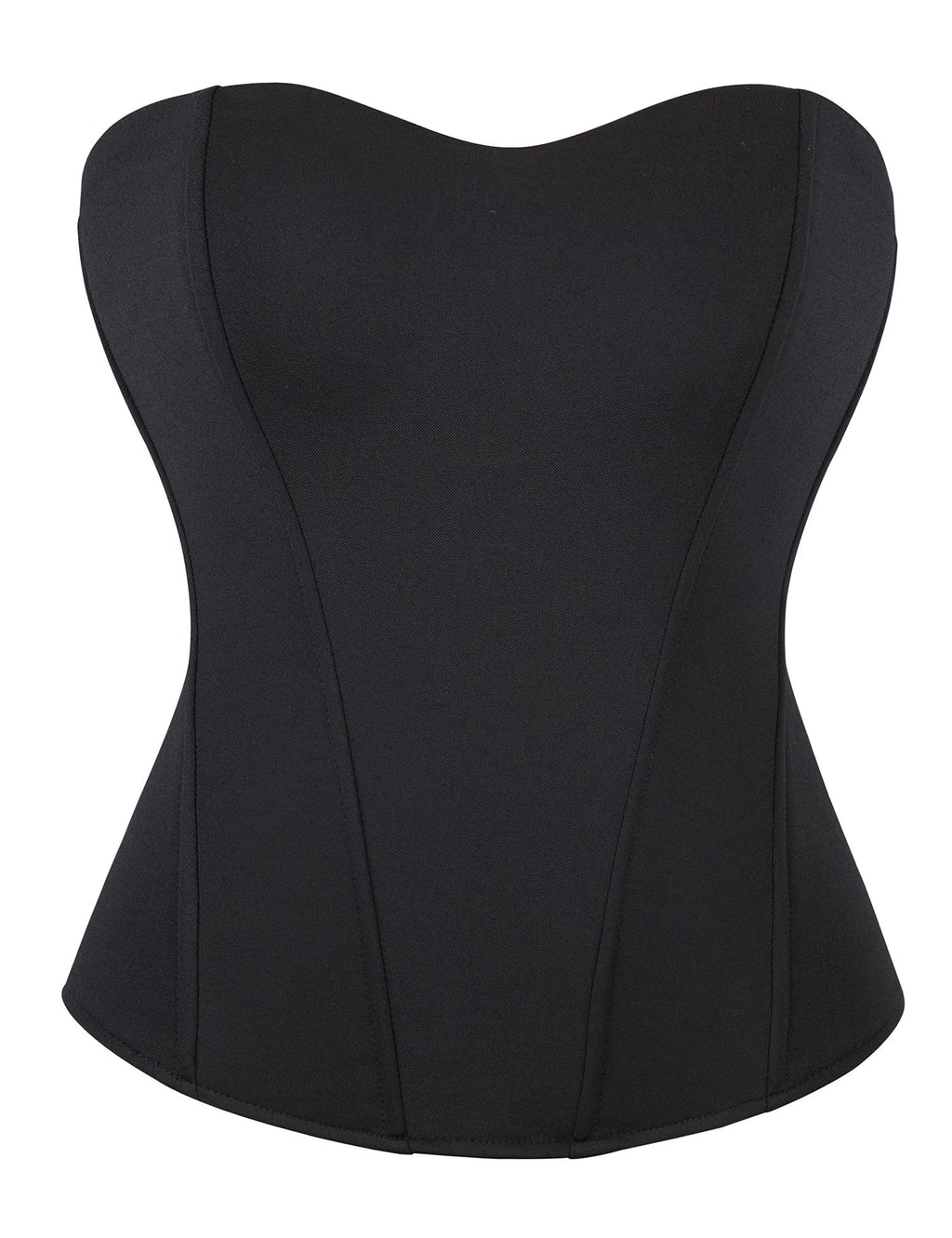 Black Embroidered Corset with Zipper & Ribbon Lacing - TeaseFashion