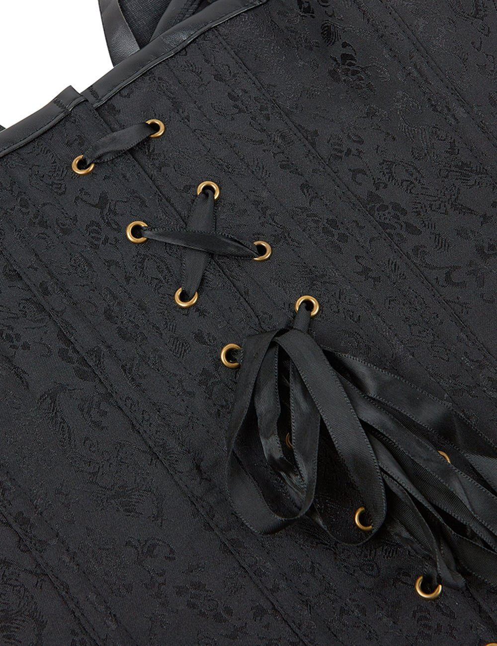 Black Faux Leather Halter Bodysuit – Chains, Rivets & 14 Soft Bones - TeaseFashion