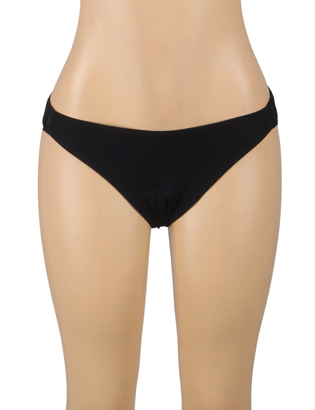Black Ice Silk Period Underwear – Adjustable Snap Waist, 4 - Layer - TeaseFashion