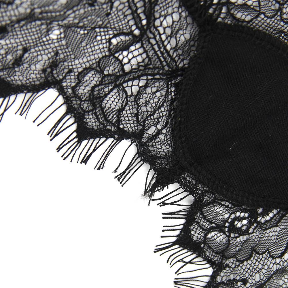 Black Lace Panty – Silk Waistband, Back Cut - Out & Bow Detail - TeaseFashion