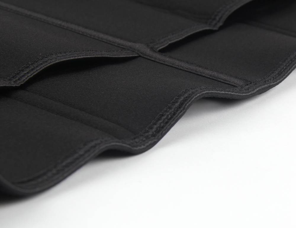Black Neoprene Waist Trainer – Single Belt, 9 Steel Bones - TeaseFashion