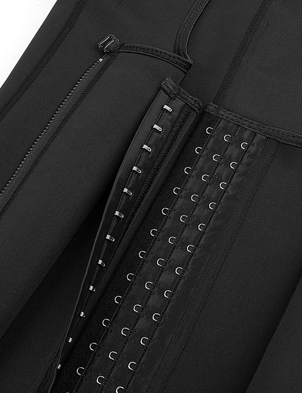 Black Neoprene Waist Training Corset – 6 Steel Bones - TeaseFashion