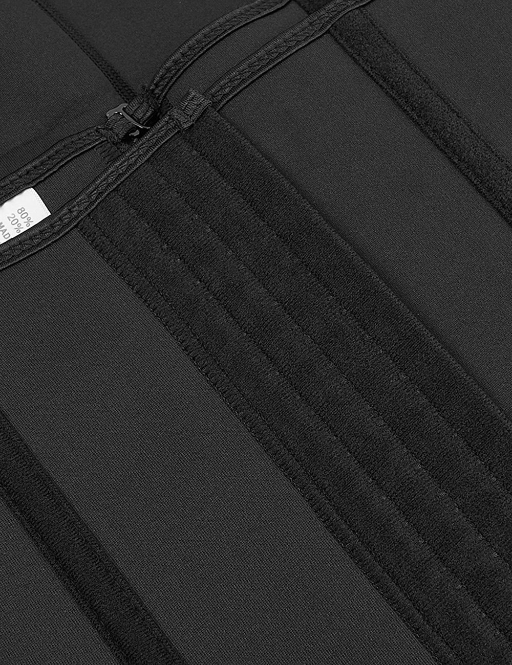 Black Neoprene Waist Training Corset – 6 Steel Bones - TeaseFashion