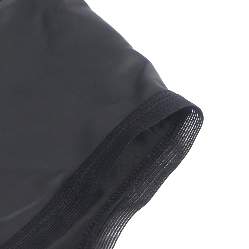 Black PU Leather Panty – Pleated Hip Detail & Cotton Lining - TeaseFashion