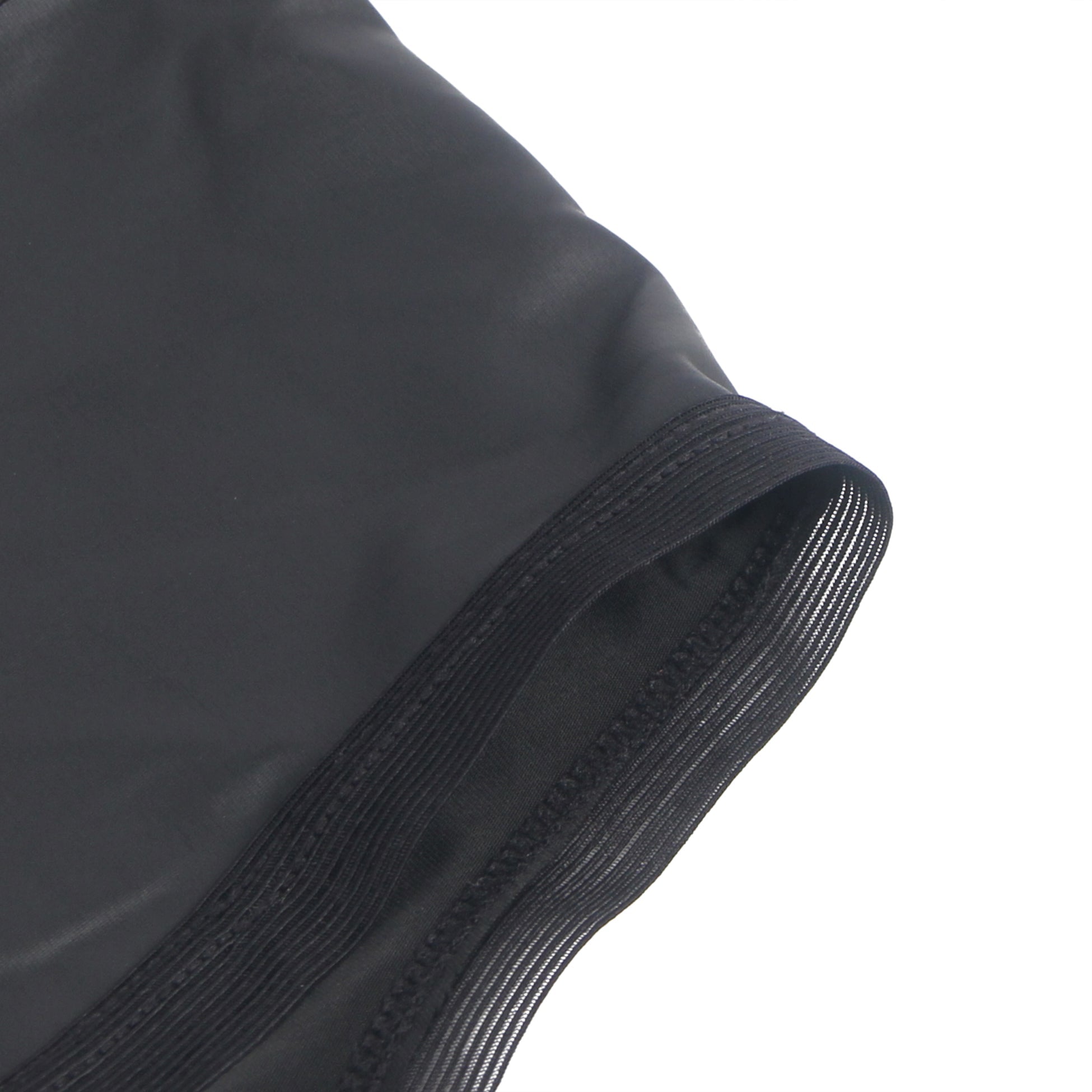 Black PU Leather Panty – Pleated Hip Detail & Cotton Lining - TeaseFashion