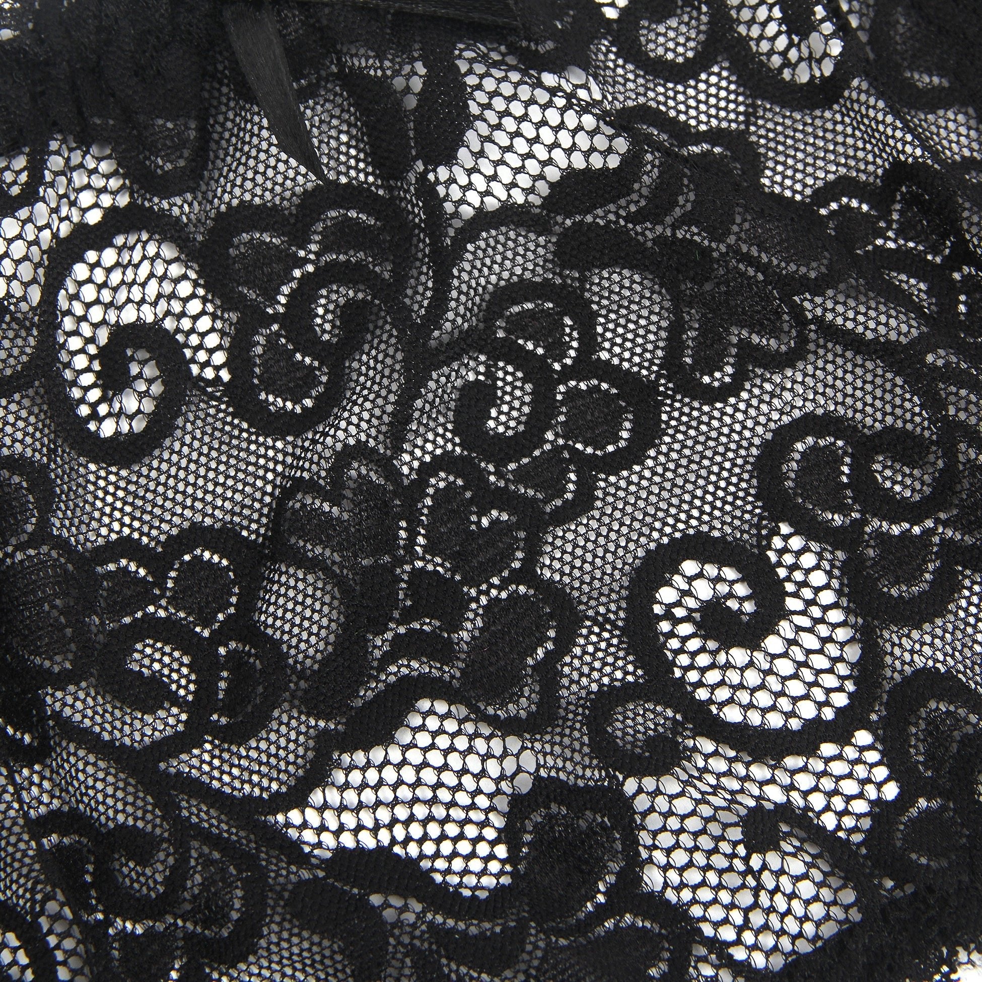 Black Sexy Lace Garter Belt With Metal Buckles - TeaseFashion