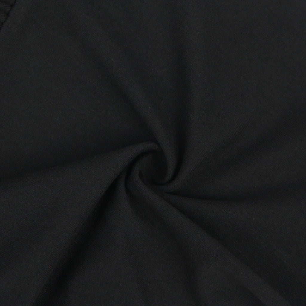 Black Sleeveless Deep V Bodysuit – Wrinkle - Resistant, Back Zipper & Snap Crotch - TeaseFashion
