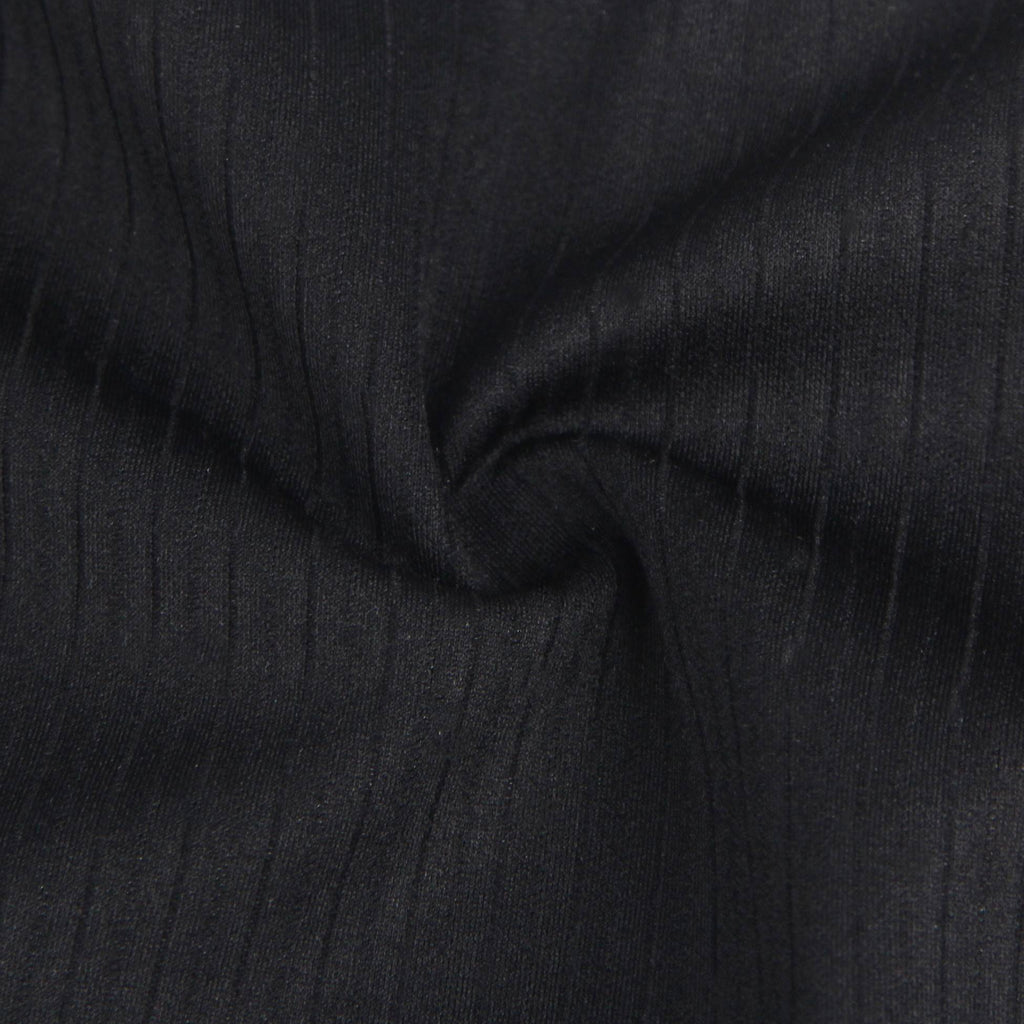 Black Striped Brief with Lace Trim & Bow Detail - TeaseFashion