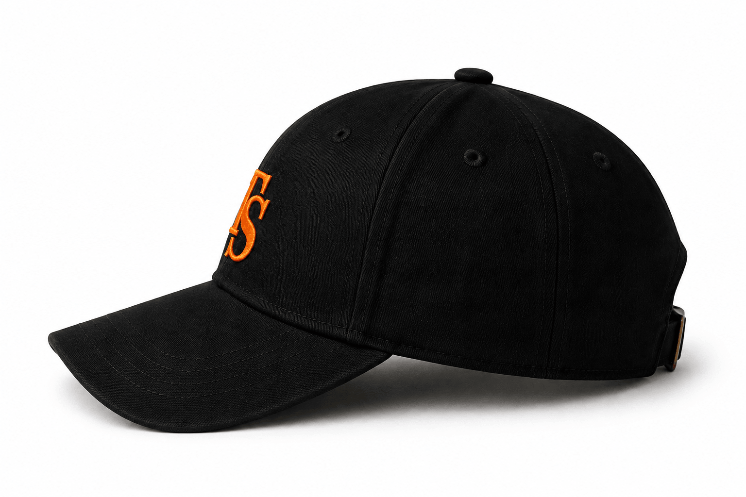 Black TEASEFASHION Signature Cotton Twill Cap - TEASEFASHION