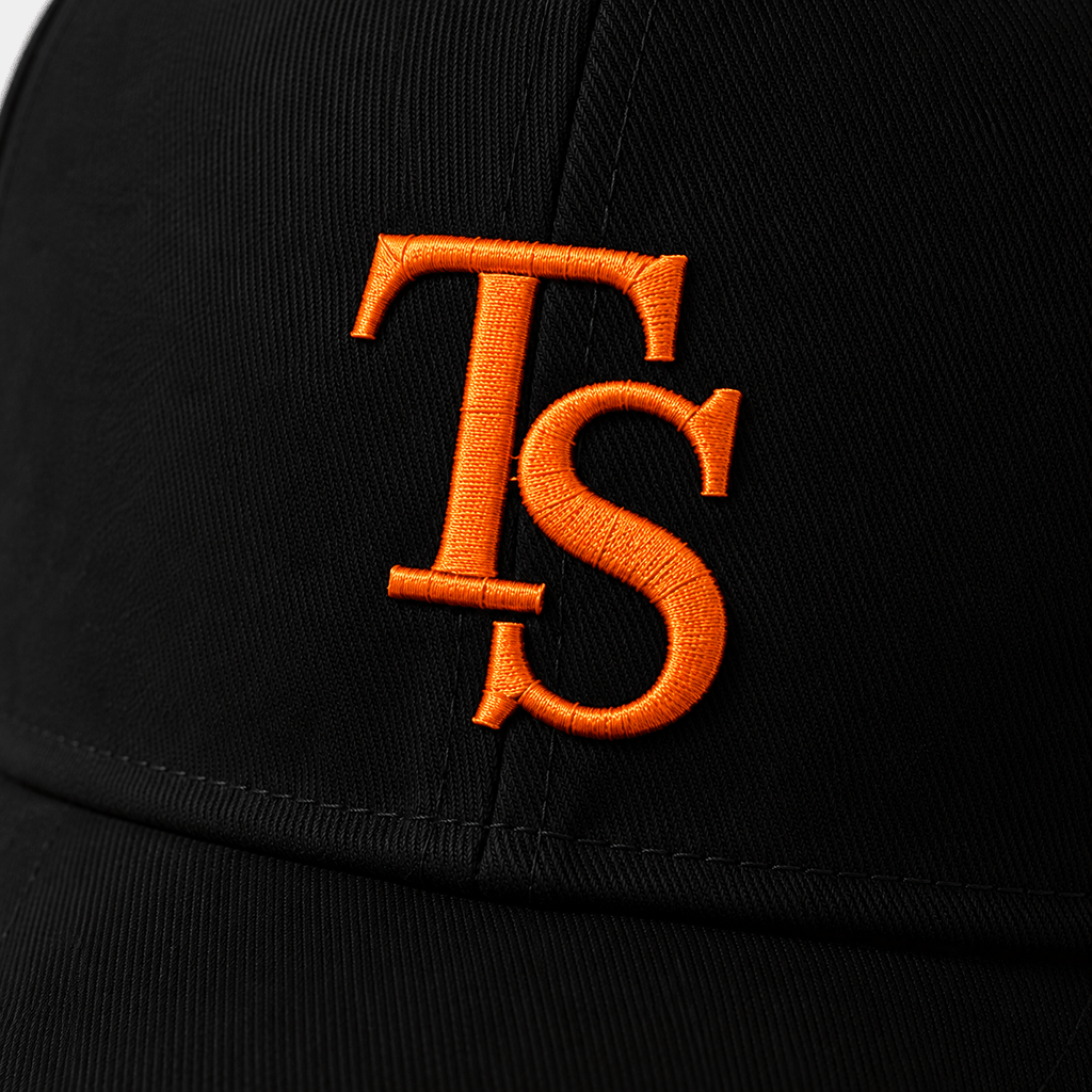 Black TEASEFASHION Signature Cotton Twill Cap - TEASEFASHION