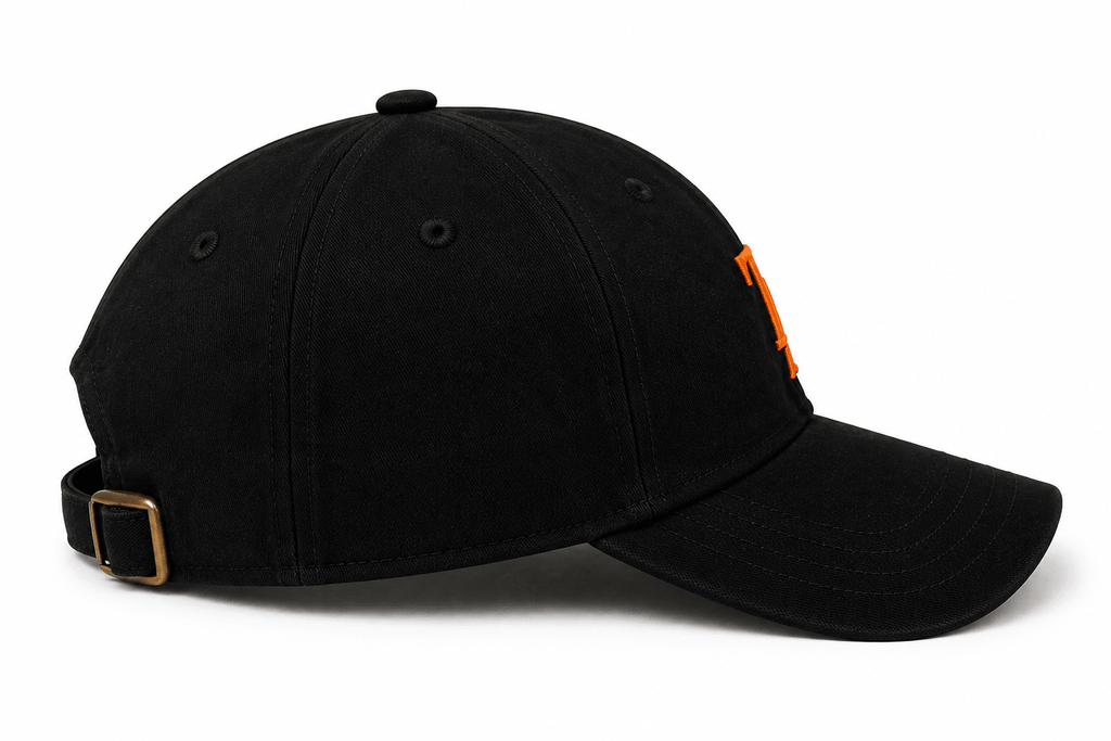 Black TEASEFASHION Signature Cotton Twill Cap - TEASEFASHION