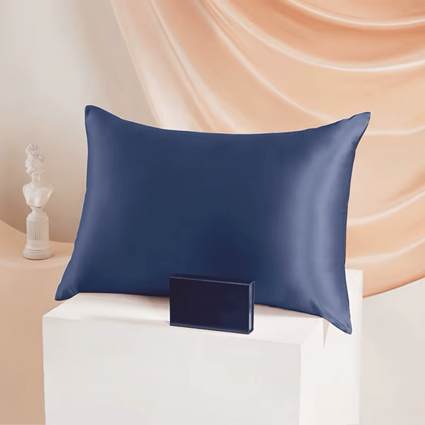 Blue 100% Silk Pillowcase - TeaseFashion