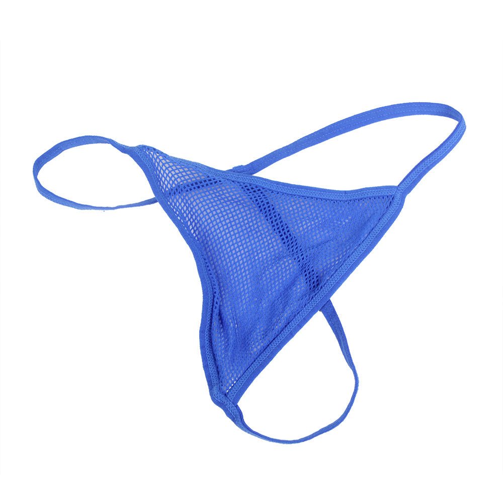 Blue Diamond Fishnet Halter - Neck Bodystocking Set with Gloves & Stockings - TeaseFashion