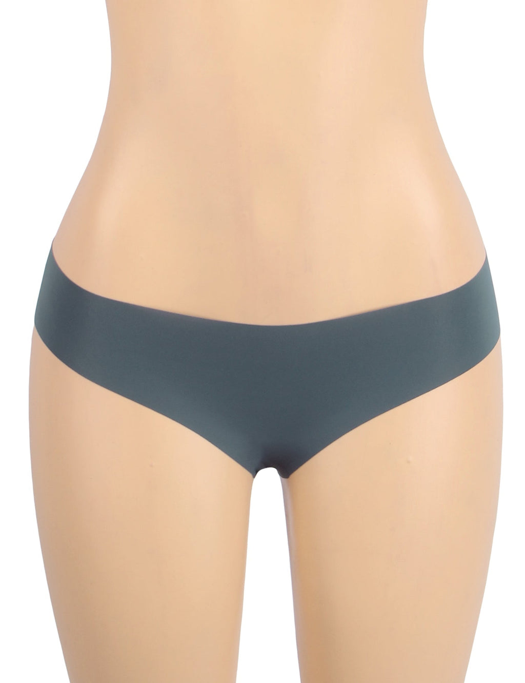 Blue Ice Silk Seamless Thong – Wavy Lace Hip Detail & Trimmable Leg Opening - TeaseFashion