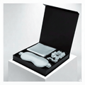 Blue Luxury 100% Mulberry Silk Pillow case Sleep, Eye Mask Blind and Scrunchies Gift Set - TeaseFashion