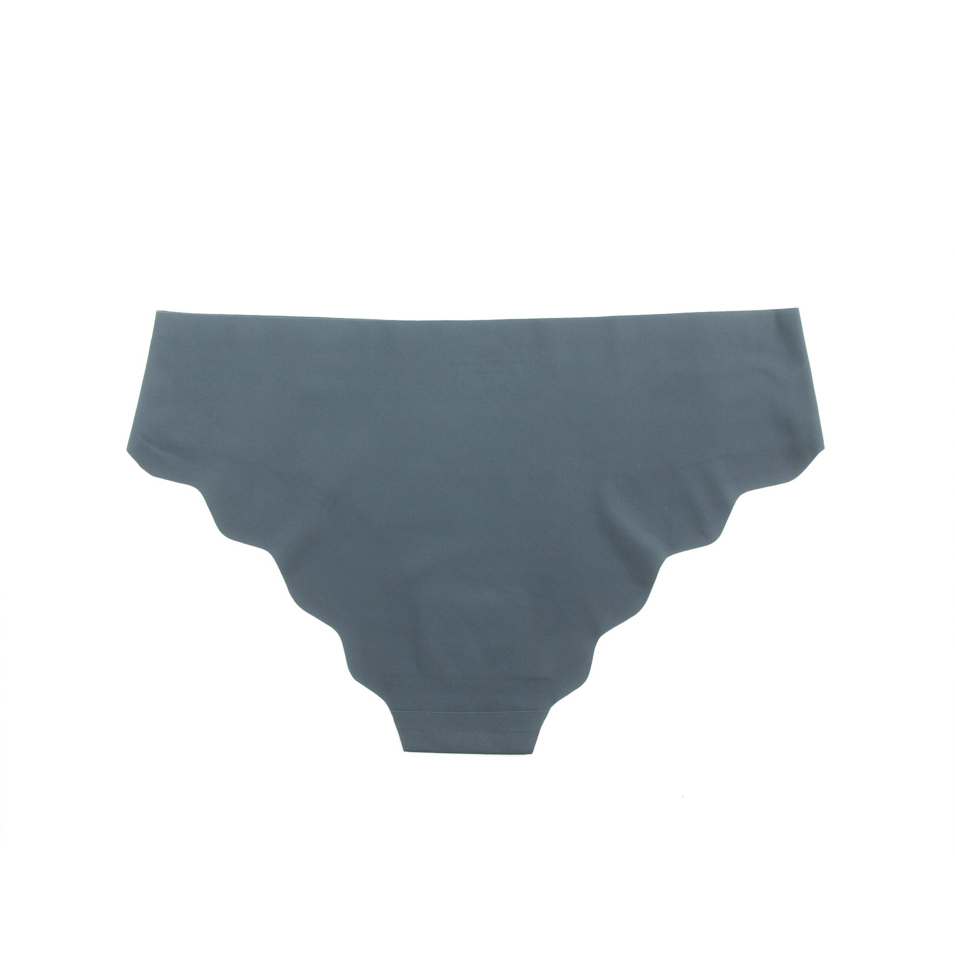 Blue Sexy Ice Silk Wavy Edge Seamless Panty - TeaseFashion