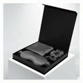 Grey Luxury 100% Mulberry Silk Pillow case Sleep, Eye Mask Blind and Scrunchies Gift Set - TeaseFashion