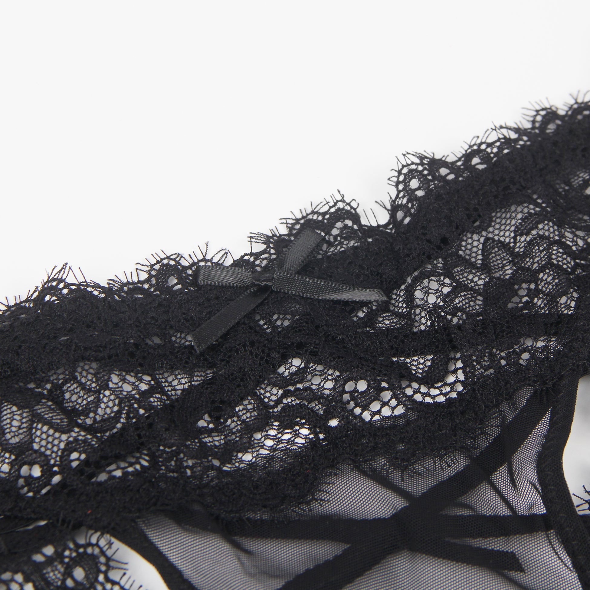 High Quality Black Sexy Floral Lace Panty - TeaseFashion