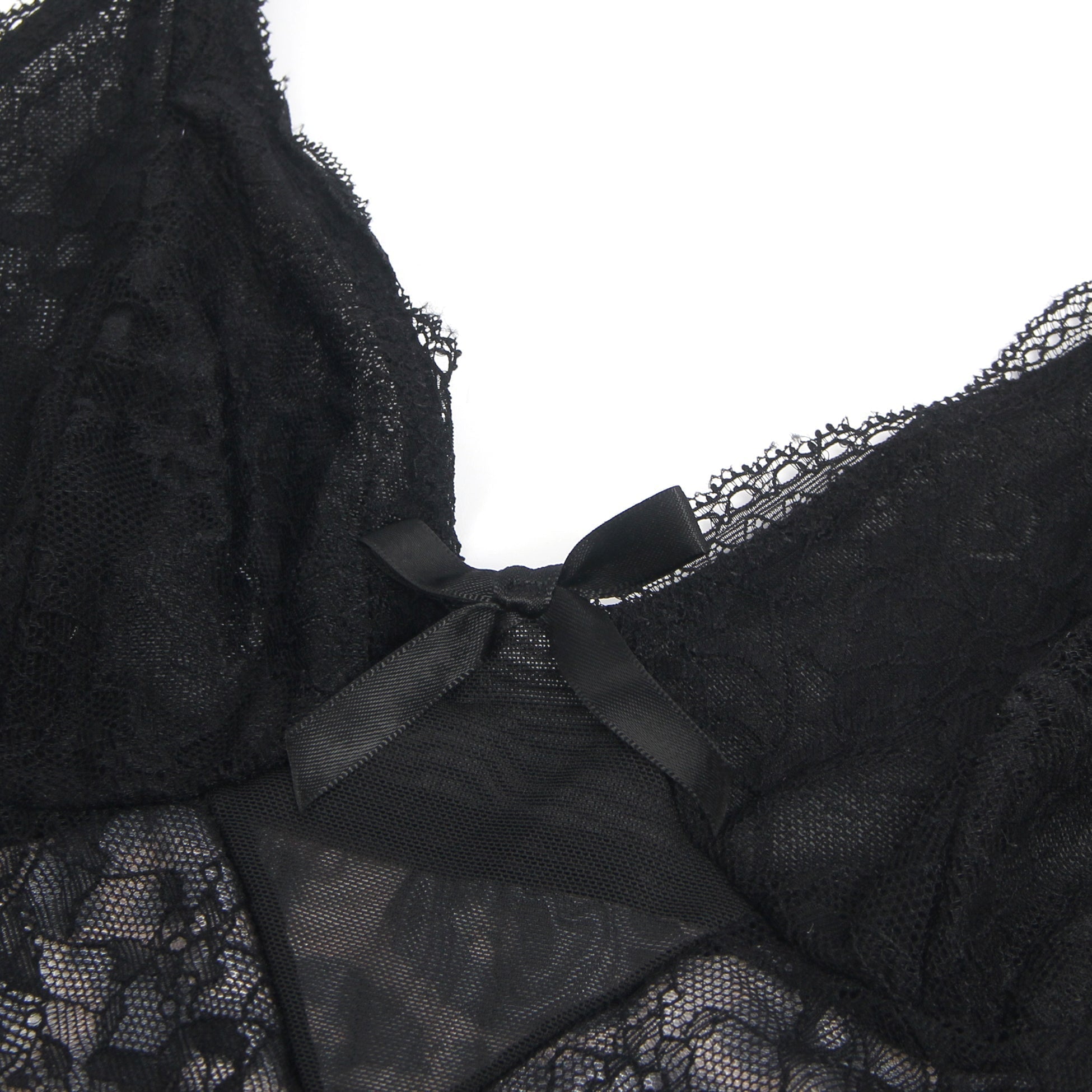 Leopard Print Mesh & Lace Deep V - Neck Jumpsuit – Open - Buckle Crotch Nightwear - TeaseFashion
