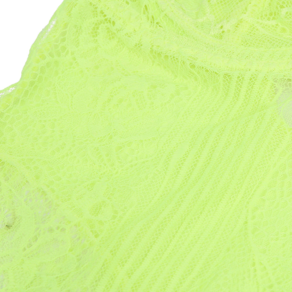 Light Green Lace Bodysuit – Underwire, Hook - Eye Back & Hollow Detail - TeaseFashion