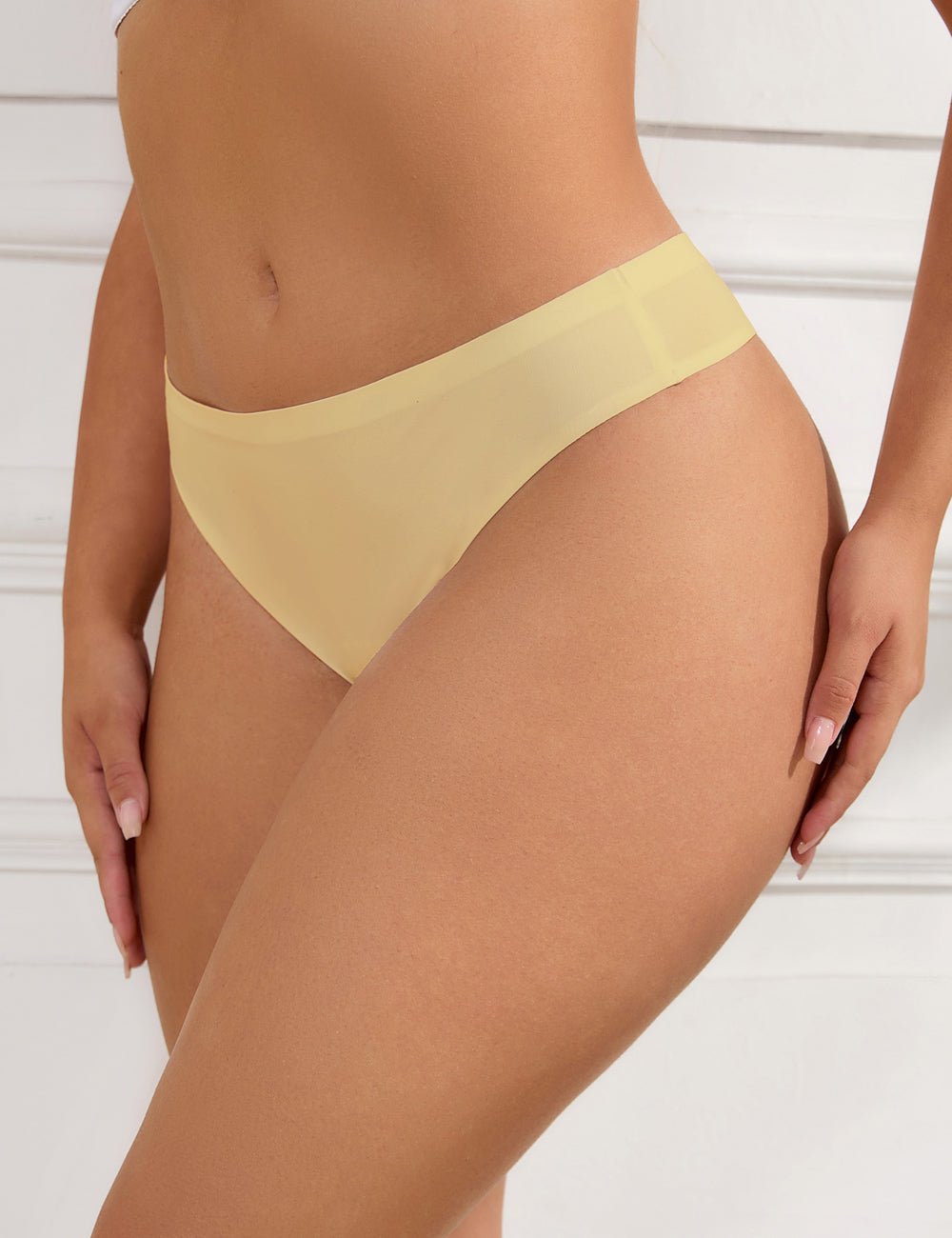 Nude High - Stretch Seamless Triangle Panty – Low Waist & Trimmable Leg Opening - TeaseFashion