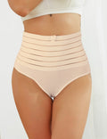 Nude High - Waist Corset Pant – Shaping Waistband & Cotton Lining - TeaseFashion