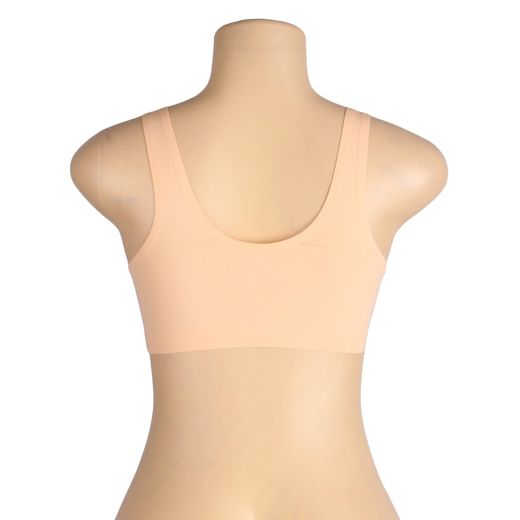 Nude Seamless Wireless Bra —No Padding, Adhesive Finish - TeaseFashion